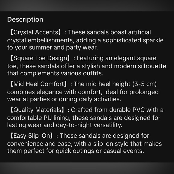 NEW Rhinestone Heels EU40 (size 8.5) - Picture 3 of 5